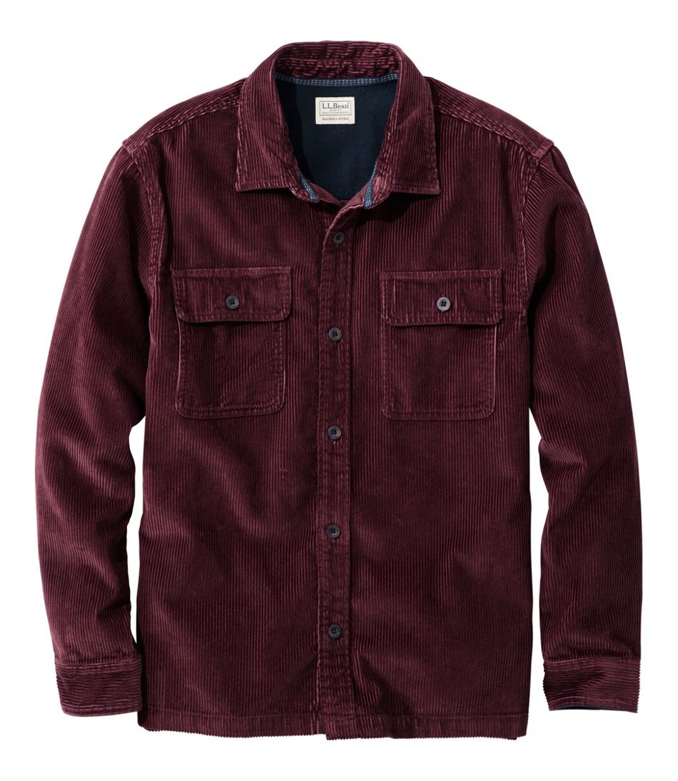 L.L.Bean Men's Rangeley Corduroy Shirt, Slightly Fitted CLOTHING|SALE