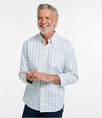 L.L.Bean Men's Comfort Stretch Performance® Shirt, Long-Sleeve, Slightly Fitted Untucked Fit, Plaid CLOTHING|SALE