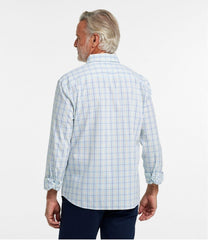 L.L.Bean Men's Comfort Stretch Performance® Shirt, Long-Sleeve, Slightly Fitted Untucked Fit, Plaid CLOTHING|SALE