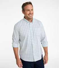 L.L.Bean Men's Comfort Stretch Performance® Shirt, Long-Sleeve, Slightly Fitted Untucked Fit, Plaid CLOTHING|SALE