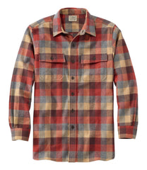 L.L.Bean Men's Chamois Shirt, Slightly Fitted, Plaid CLOTHING|SALE