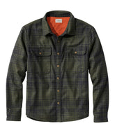 L.L.Bean Men's Maine Guide Lightweight Lined Wool Field Shirt, Plaid CLOTHING|OUTDOOR EQUIPMENT