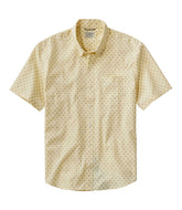 L.L.Bean Men's Comfort Stretch Performance® Shirt, Short-Sleeve, Slightly Fitted Untucked Fit, Print CLOTHING|SALE