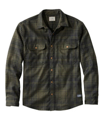 L.L.Bean Men's Maine Guide Lightweight Wool Field Shirt, Plaid CLOTHING|OUTDOOR EQUIPMENT