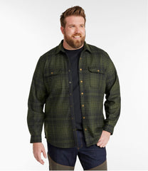 L.L.Bean Men's Maine Guide Lightweight Wool Field Shirt, Plaid CLOTHING|OUTDOOR EQUIPMENT