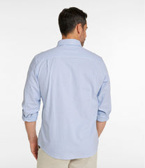 L.L.Bean Men's Comfort Stretch Oxford Shirt, Slightly Fitted Untucked Fit, Stripe CLOTHING