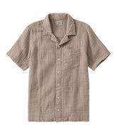 L.L.Bean Men's Cloud Gauze Shirt, Short-Sleeve, Slightly Fitted Untucked Fit CLOTHING