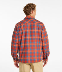 L.L.Bean Men's Katahdin Performance Flannel Shirt-Jacket, Hi-Pile Fleece-Lined Plaid CLOTHING|SALE