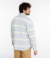 L.L.Bean Men's Comfort Stretch Chambray Shirt, Traditional Untucked Fit, Long-Sleeve, Stripe CLOTHING|SALE