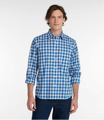 L.L.Bean Men's Bean's Wrinkle-Free Everyday Shirt, Traditional Untucked Fit, Plaid, Long-Sleeve CLOTHING|SALE