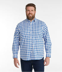 L.L.Bean Men's Bean's Wrinkle-Free Everyday Shirt, Traditional Untucked Fit, Plaid, Long-Sleeve CLOTHING|SALE