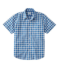 L.L.Bean Men's Bean's Wrinkle-Free Everyday Shirt, Traditional Untucked Fit, Plaid, Short-Sleeve CLOTHING|SALE
