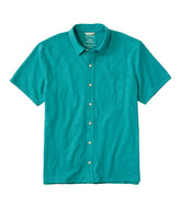 L.L.Bean Men's Lakewashed Performance Shirts, Button-Front Shirt, Short-Sleeve CLOTHING|SALE