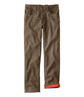 L.L.Bean Men's BeanFlex® Jeans, Standard Athletic Fit, Fleece-Lined CLOTHING
