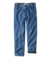 L.L.Bean Men's Double L® Jeans, Classic Fit, Fleece-Lined CLOTHING