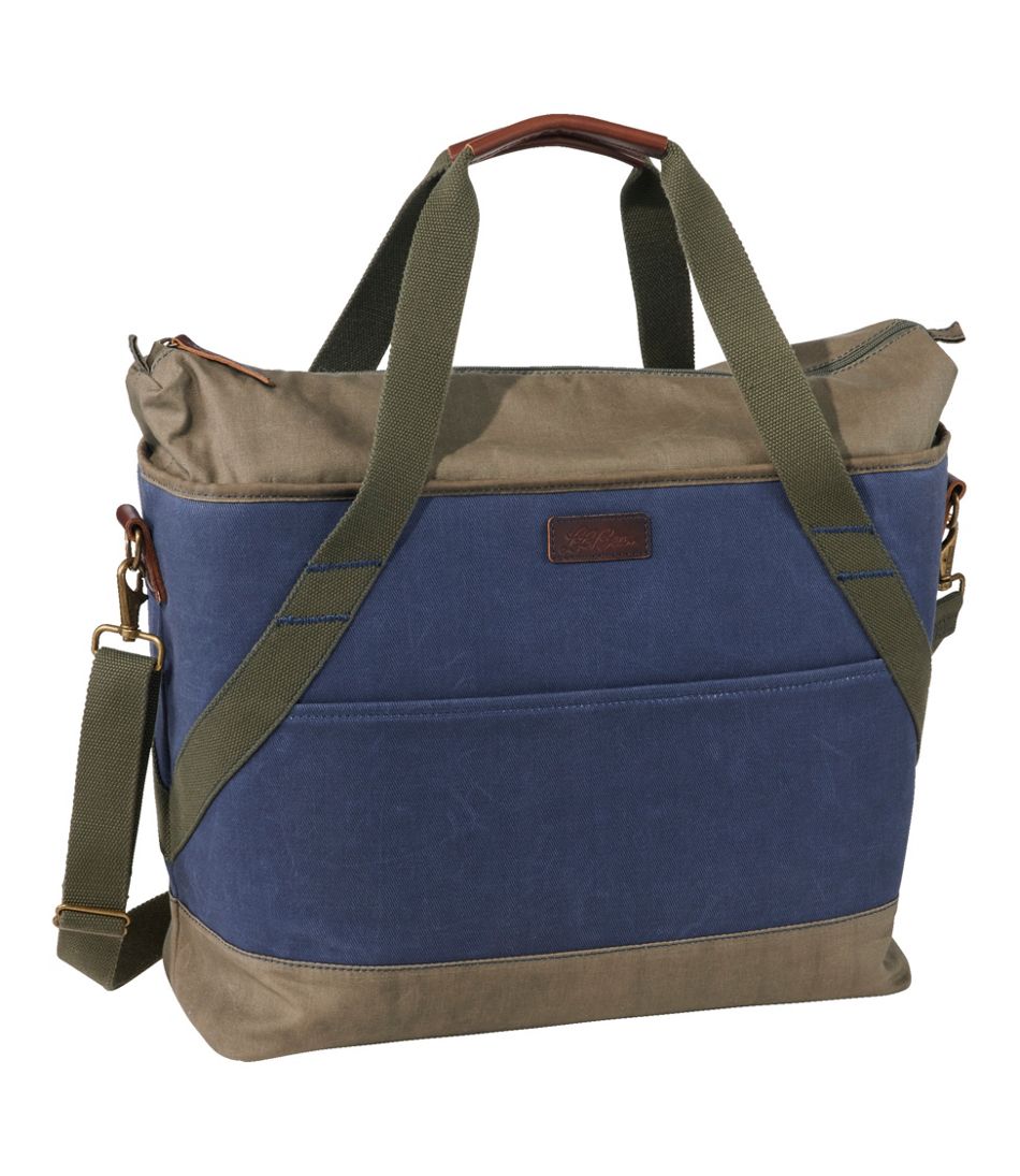 L.L.Bean Insulated Waxed-Canvas Tote, Large OUTDOOR EQUIPMENT|BAG & TRAVEL