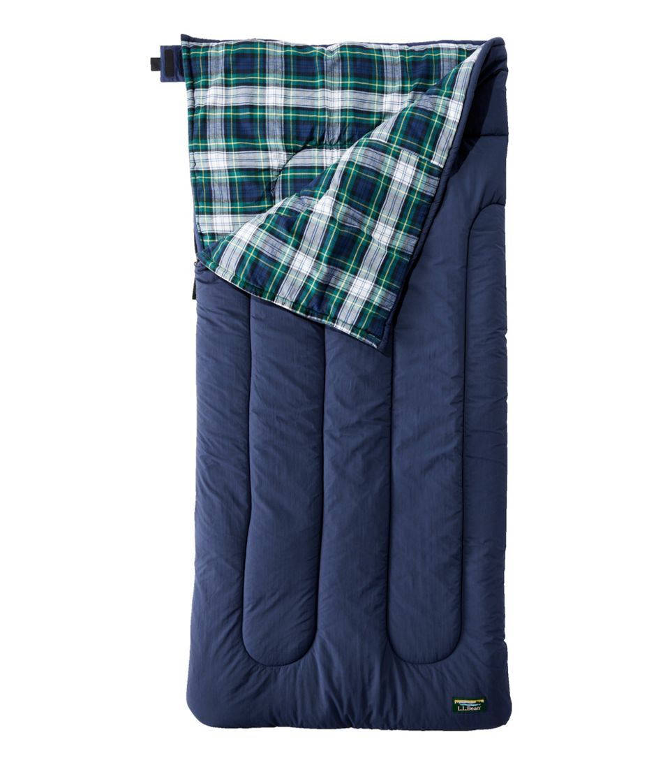 L.L.Bean Flannel Lined Camp Sleeping Bag, 0° OUTDOOR EQUIPMENT
