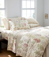 L.L.Bean Botanical Floral Flannel Sheet Collection HOME GOODS