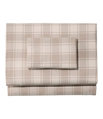 L.L.Bean Ultrasoft Comfort Flannel Sheet Set, Check HOME GOODS