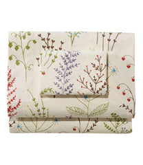 L.L.Bean Botanical Floral Percale Sheet Collection HOME GOODS