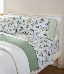 L.L.Bean Jess Franks Blueberry Print Percale Sheet Set Collection HOME GOODS
