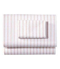 L.L.Bean Sunwashed Percale Sheet Collection, Stripe Leaf HOME GOODS