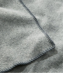 L.L.Bean Washable Wool Blanket, Herringbone HOME GOODS