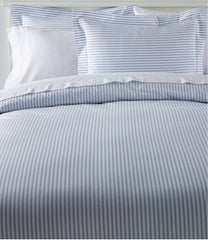 L.L.Bean Premium Egyptian Percale Comforter Cover Collection, Stripe HOME GOODS