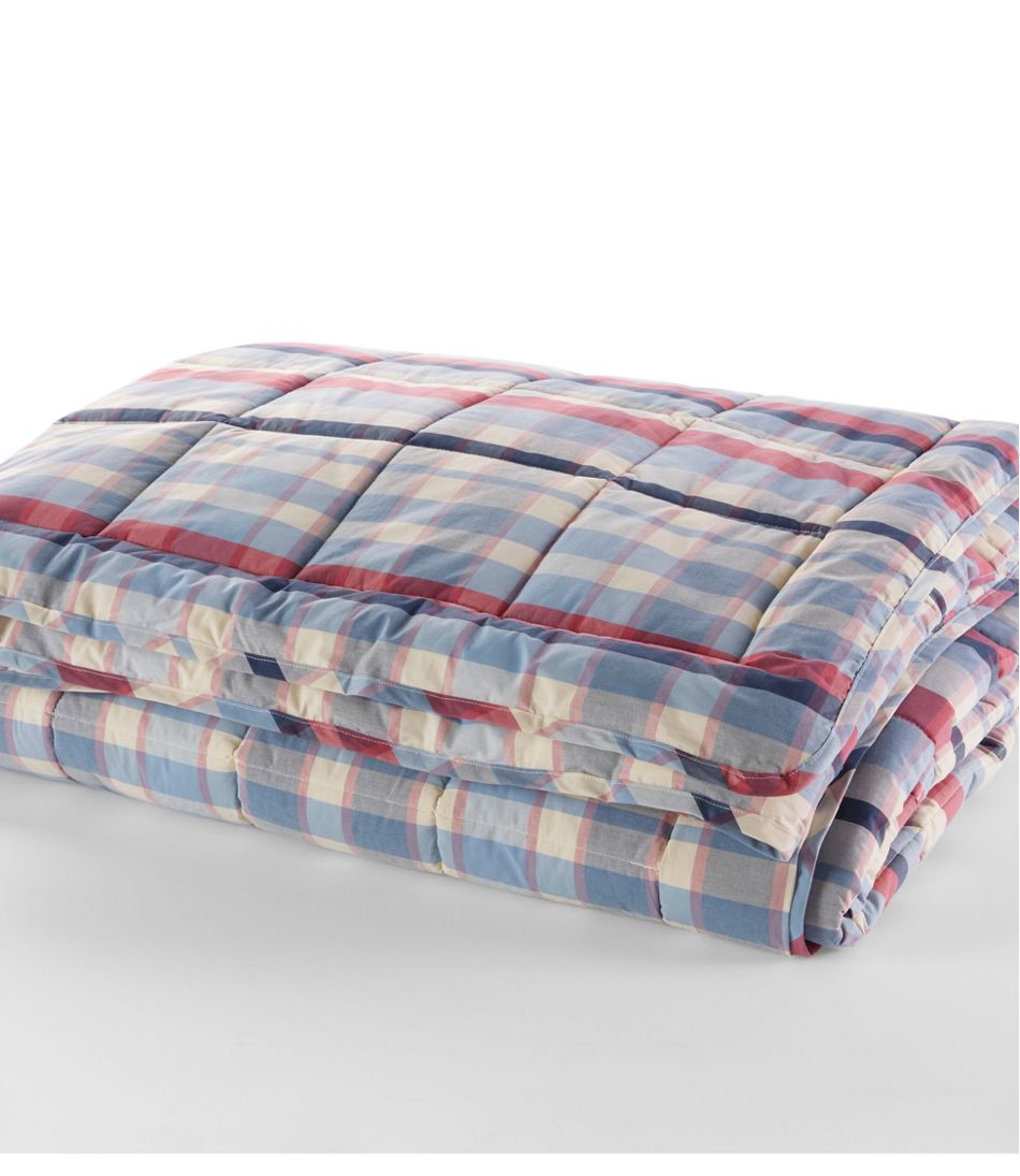L.L.Bean Ultrasoft Cotton Comforter, Plaid HOME GOODS