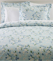 L.L.Bean Premium Egyptian Percale Comforter Cover Collection, Daisy HOME GOODS