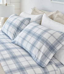 L.L.Bean Organic Flannel Sheet Collection, Plaid HOME GOODS