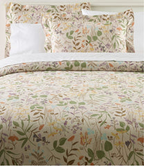L.L.Bean Birch Floral Flannel Comforter Cover Collection HOME GOODS