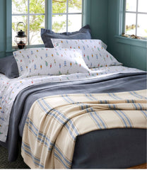 L.L.Bean Maine Twill Blanket, Stripe HOME GOODS