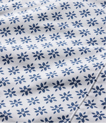 L.L.Bean Sunwashed Percale Sheet Collection, Block Floral Print HOME GOODS