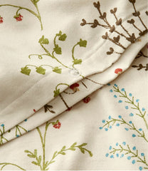 L.L.Bean Botanical Floral Flannel Comforter Cover Collection HOME GOODS