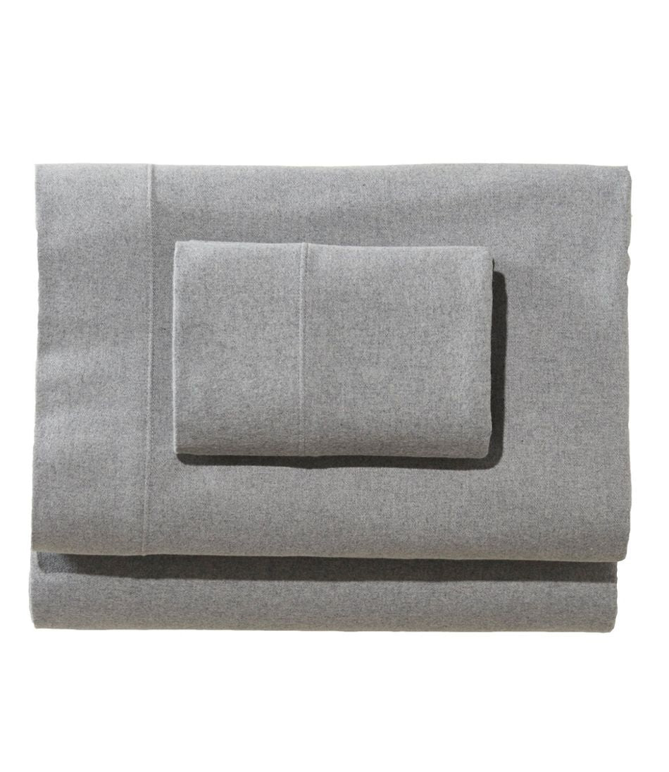 L.L.Bean Heritage Chamois Flannel Sheet Collection, Heather HOME GOODS