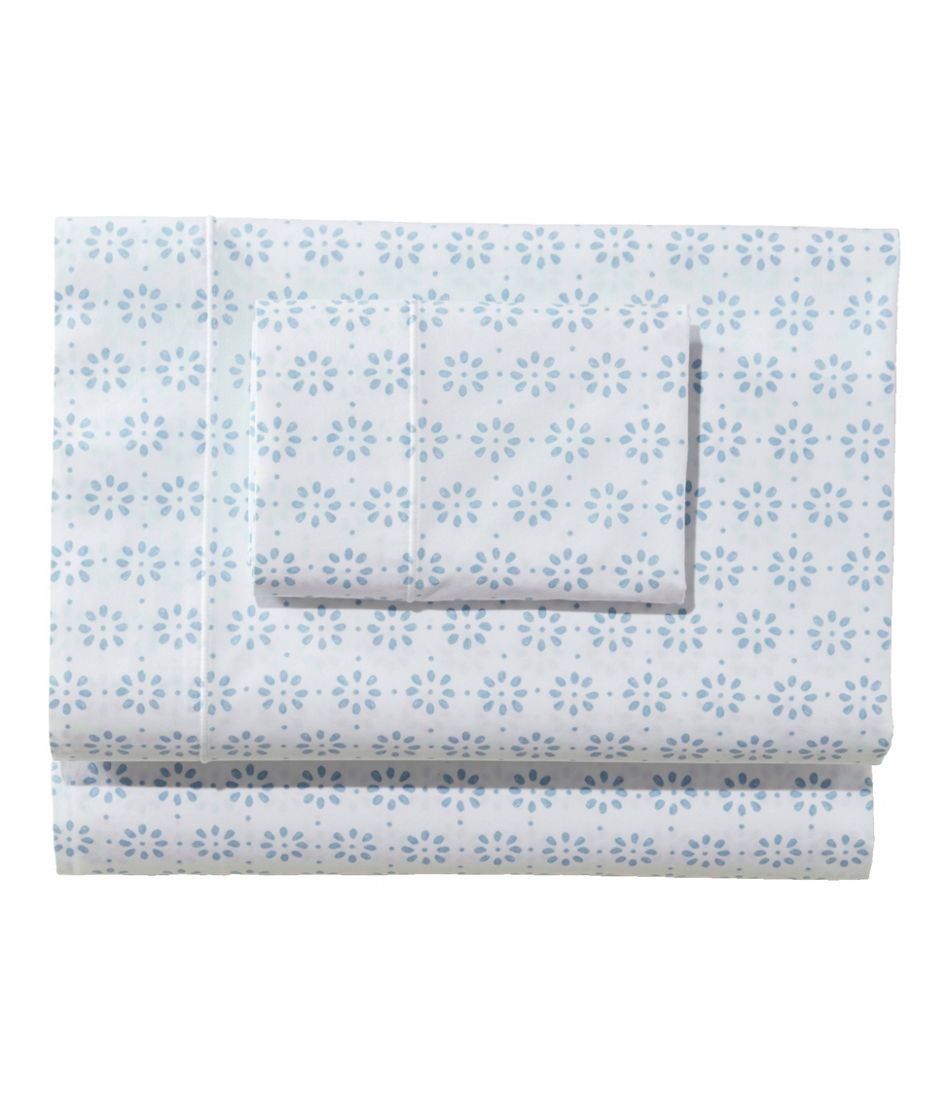 L.L.Bean Sunwashed Percale Sheet Collection, Print HOME GOODS