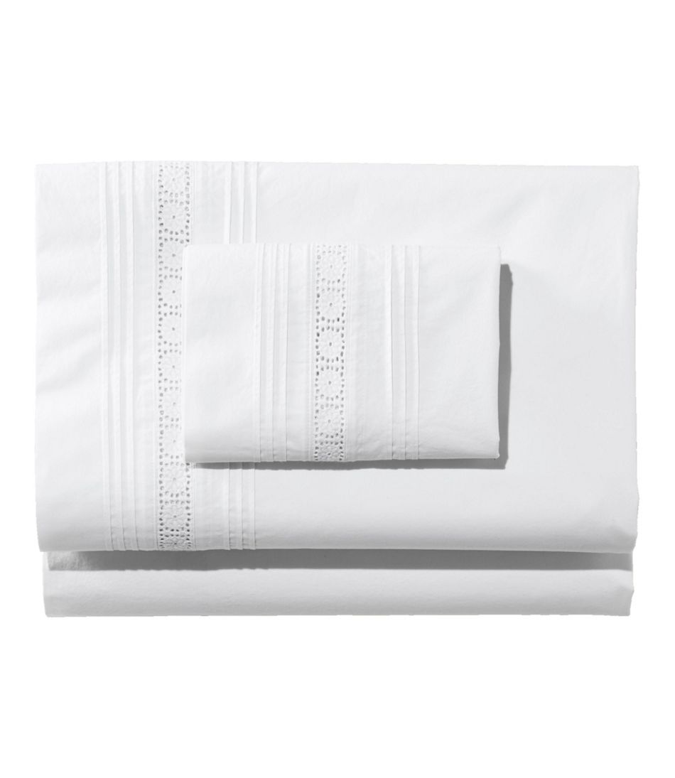 L.L.Bean Sunwashed Pintuck Sheet Collection HOME GOODS