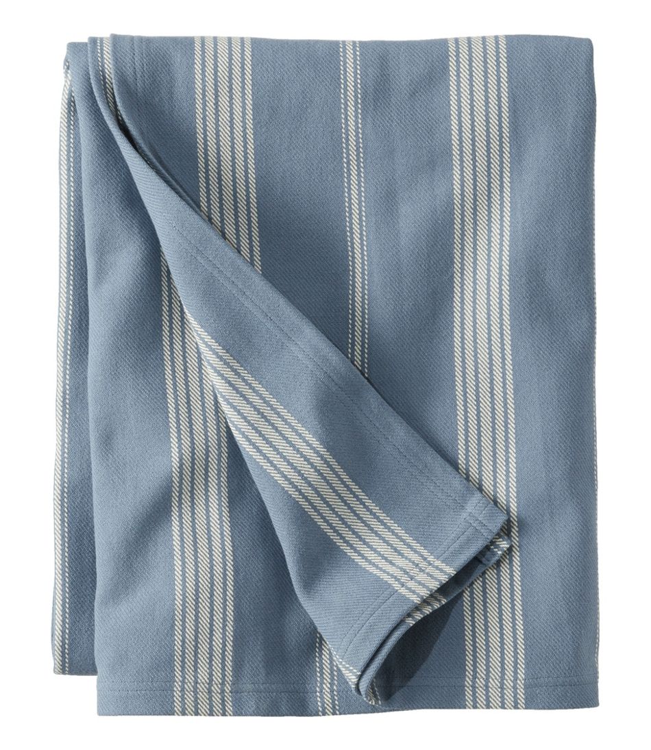 L.L.Bean Organic Cotton Blanket, Stripe HOME GOODS|SALE