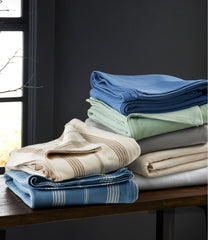 L.L.Bean Organic Cotton Blanket, Stripe HOME GOODS|SALE