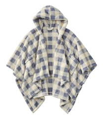 L.L.Bean Cozy Sherpa Wearable Throw, Plaid HOME GOODS