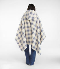 L.L.Bean Cozy Sherpa Wearable Throw, Plaid HOME GOODS