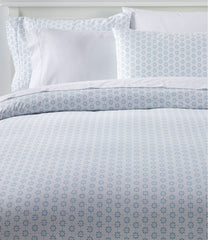 L.L.Bean Sunwashed Percale Comforter Cover, Print HOME GOODS