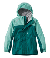 L.L.Bean Kids' Trail Model Rain Jacket, Colorblock OUTERWEAR