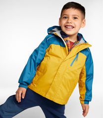 L.L.Bean Kids' Trail Model Rain Jacket, Colorblock OUTERWEAR