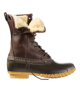 L.L.Bean Women's Shearling Lined Bean Boots, 10 Inch FOOTWEAR
