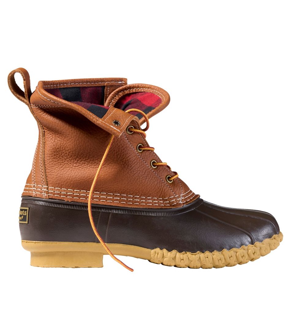 L.L.Bean Men's Bean Boots 8", Flannel-Lined Insulated FOOTWEAR