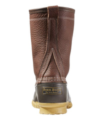 L.L.Bean Men's Bean Boots, 10" Shearling-Lined Tumbled Leather FOOTWEAR