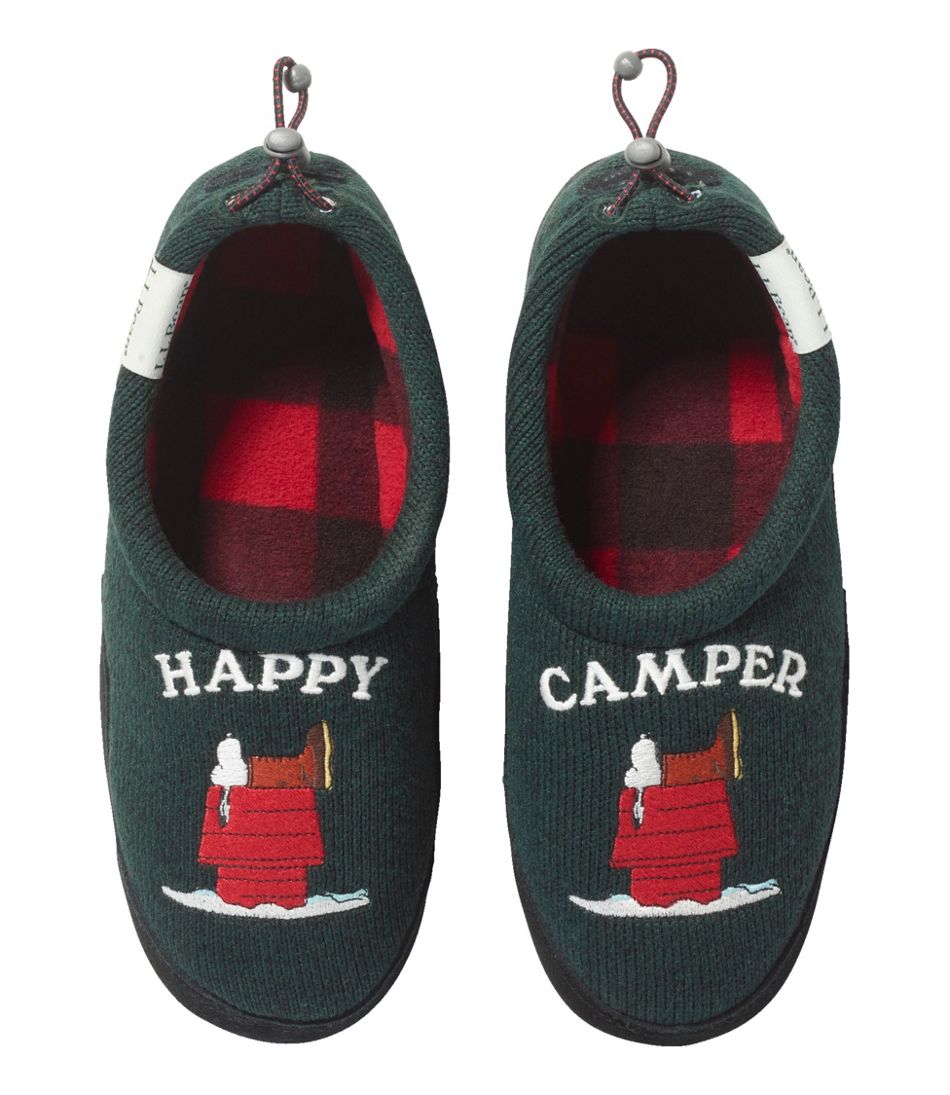 L.L.Bean Kids' X Peanuts Sweater Fleece Slippers FOOTWEAR