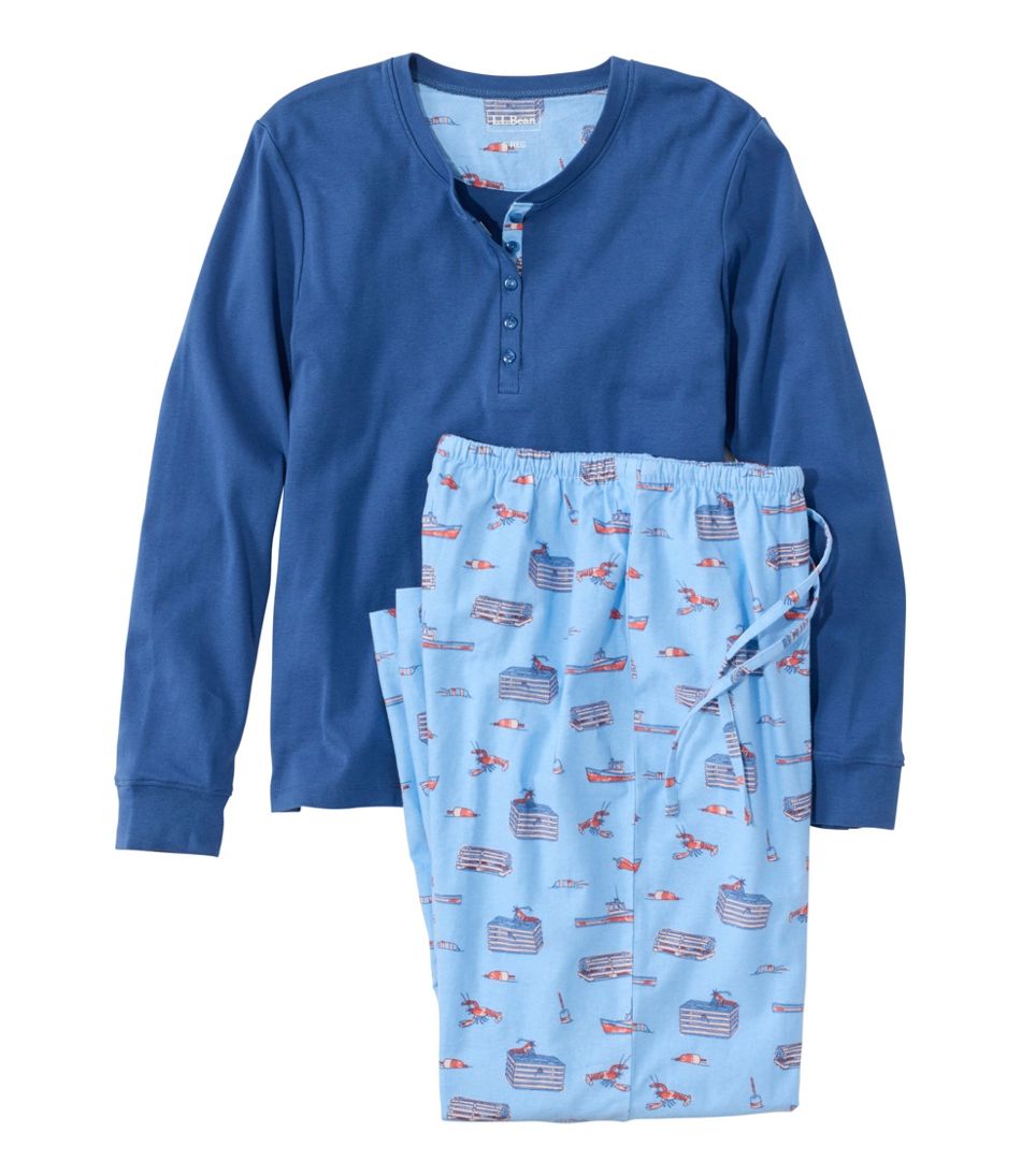 L.L.Bean Women's Cozy PJ Set, Print CLOTHING|SALE